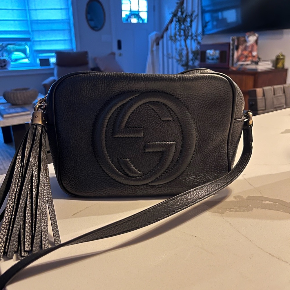 Gucci Black Crossbody Bag with Tassel